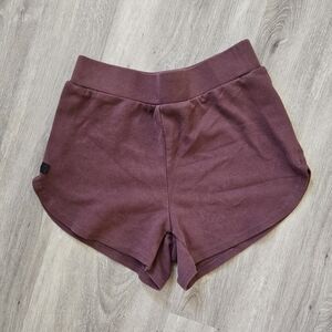 Alphalete Women's Identity Burgundy Athletic Shorts